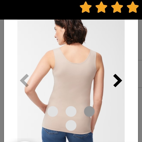 NWT Chicos Microfiber Tank Tan Size 2 = 12/14 Large - Picture 3 of 7